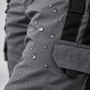 Gris – Gouttes d'eau sur le tissu ripstop